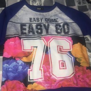 Blue Long sleeve sweater